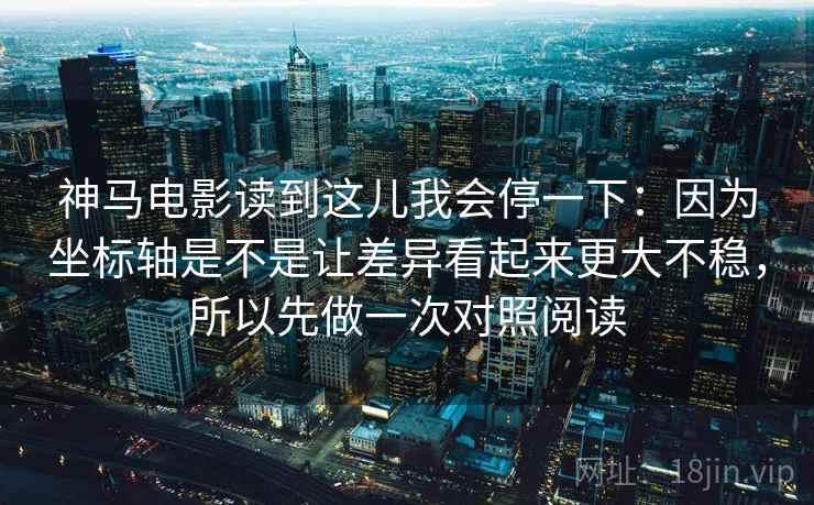 神马电影读到这儿我会停一下:因为坐标轴是不是让差异看起来更大不稳,所以先做一次对照阅读 神马电影读到这儿我会停一下:因为坐标轴是不是让差异看起来更大不稳,所以先做一次对照阅读